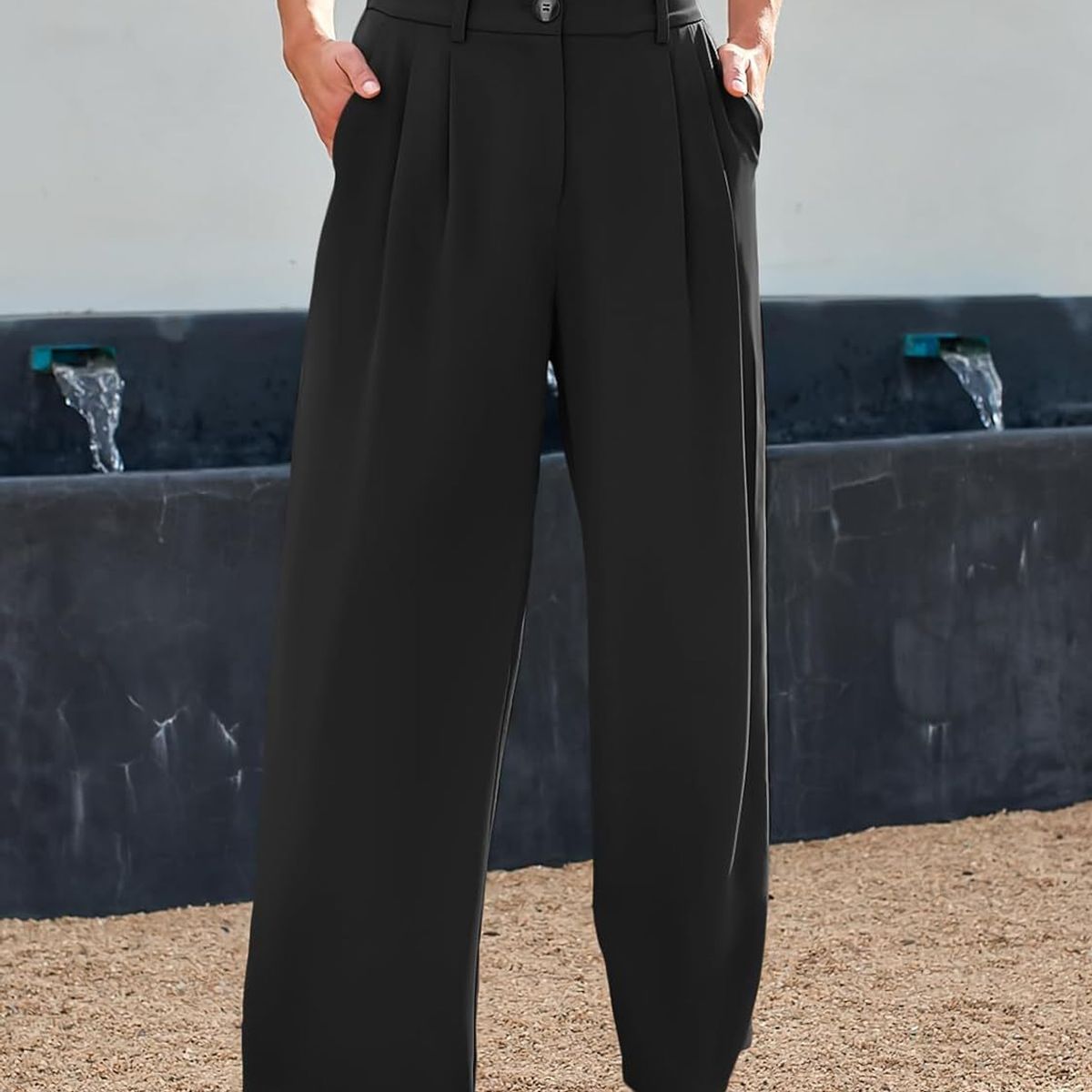 VELVET - Pantalon Verdiana Negro Mujer