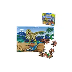 GENERICO - Puzzle Jumbo Infantil 48 Piezas - Dinosaurios