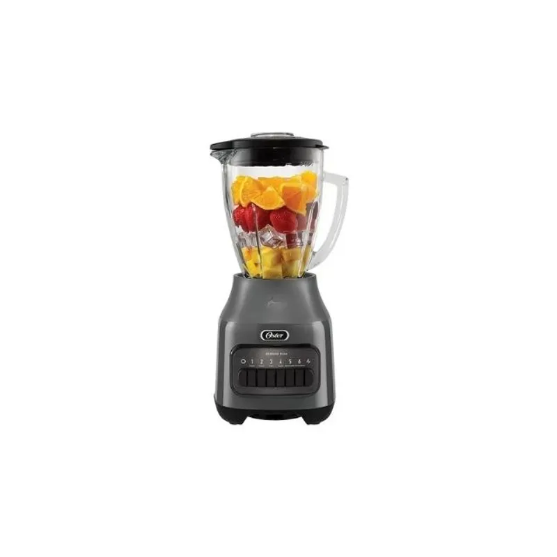 OSTER - Licuadora Oster Vaso Vidrio 6 Velocidades + Pulso Blstpeggpb Color Gris