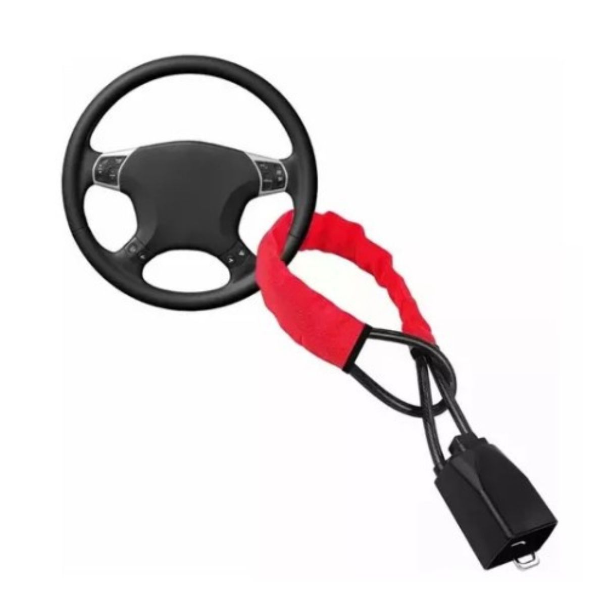 MOVI - Traba de Volante con Cinturón de Seguridad