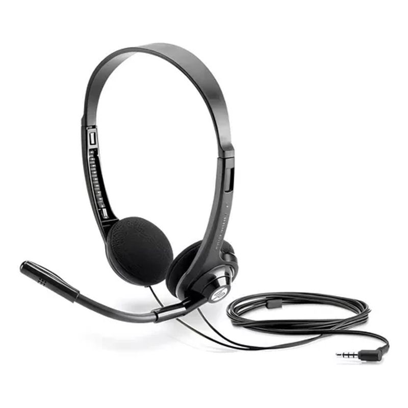 GENERICO - Audífonos HP alámbricos Boom 150 mic headset color negro