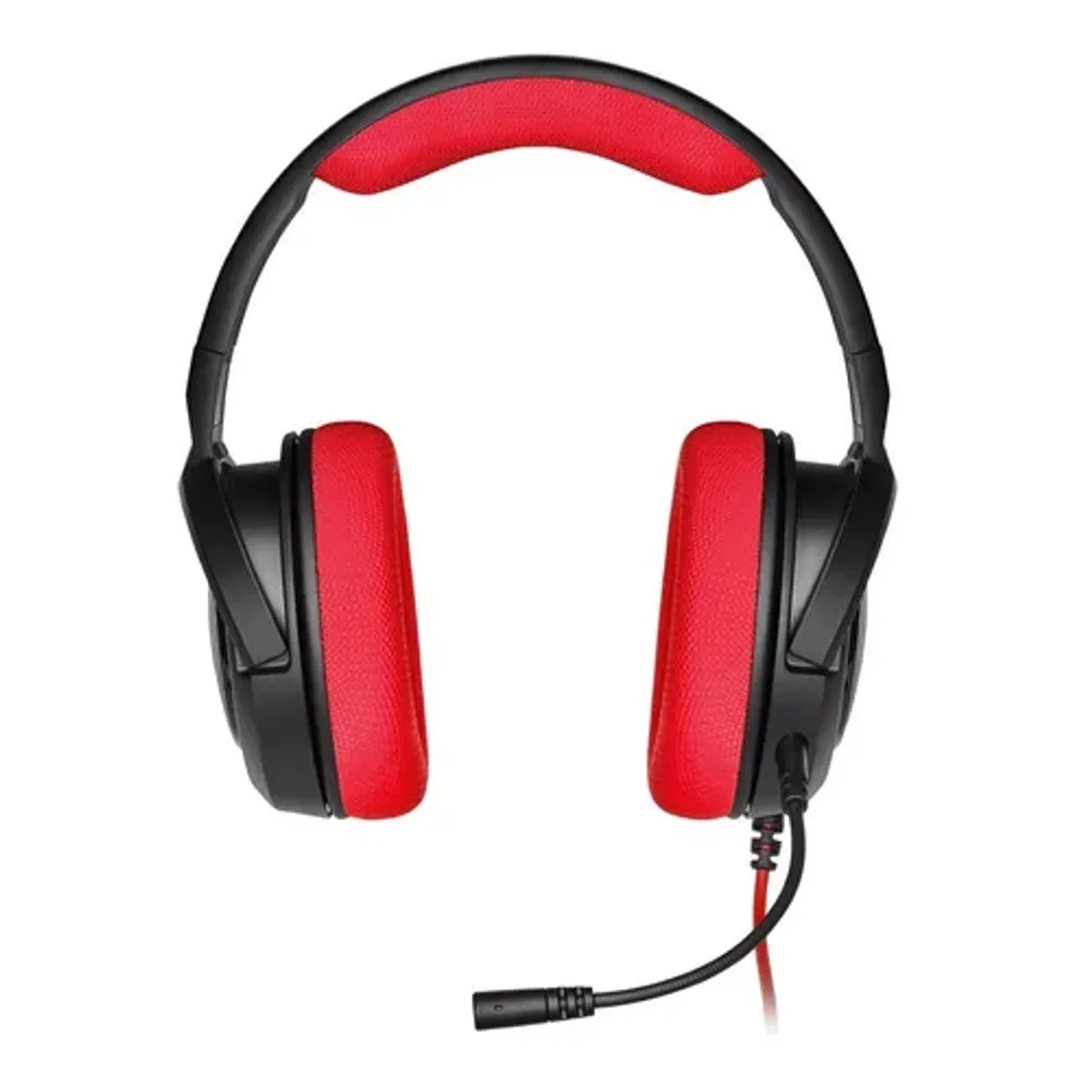 CORSAIR - Auriculares gamer Corsair HS35 stereo carbon rojo