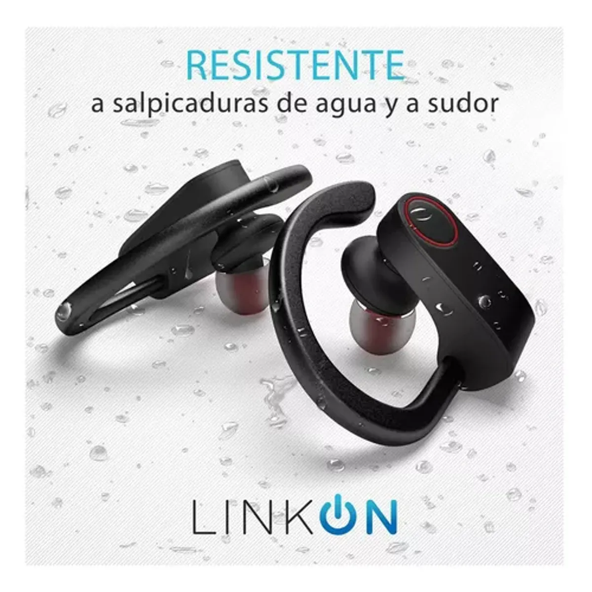 GENERICO - Audífonos Linkon EARSPCHARGE inalámbricos negros