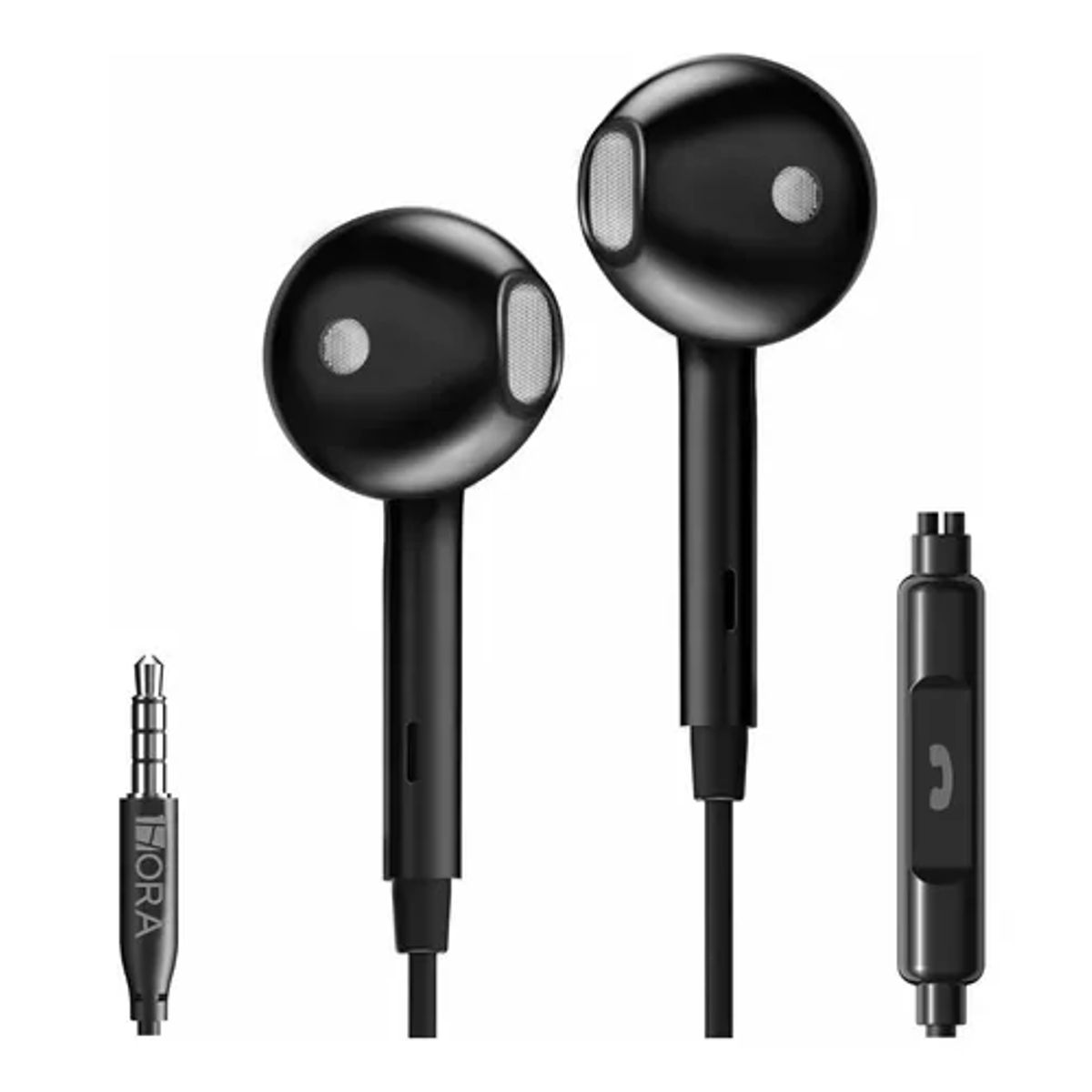 GENERICO - Audífonos in-ear manos libres alámbricos con micrófono 35 negro