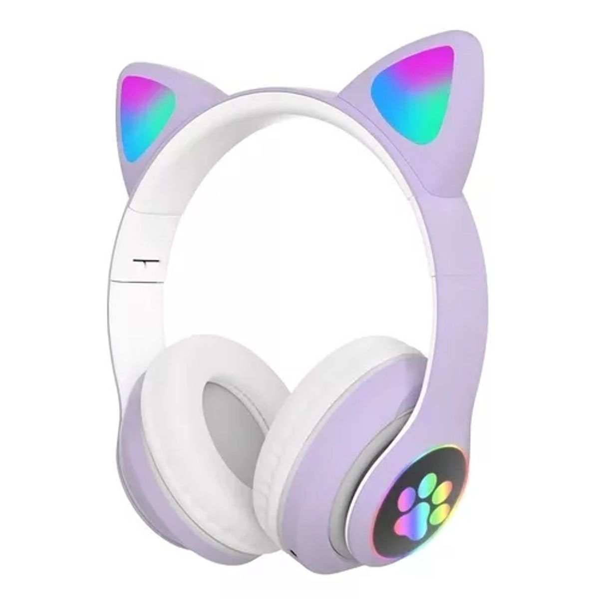 GENERICO - Auriculares gamer inalámbricos CAT Gaming STN-28 morado LED