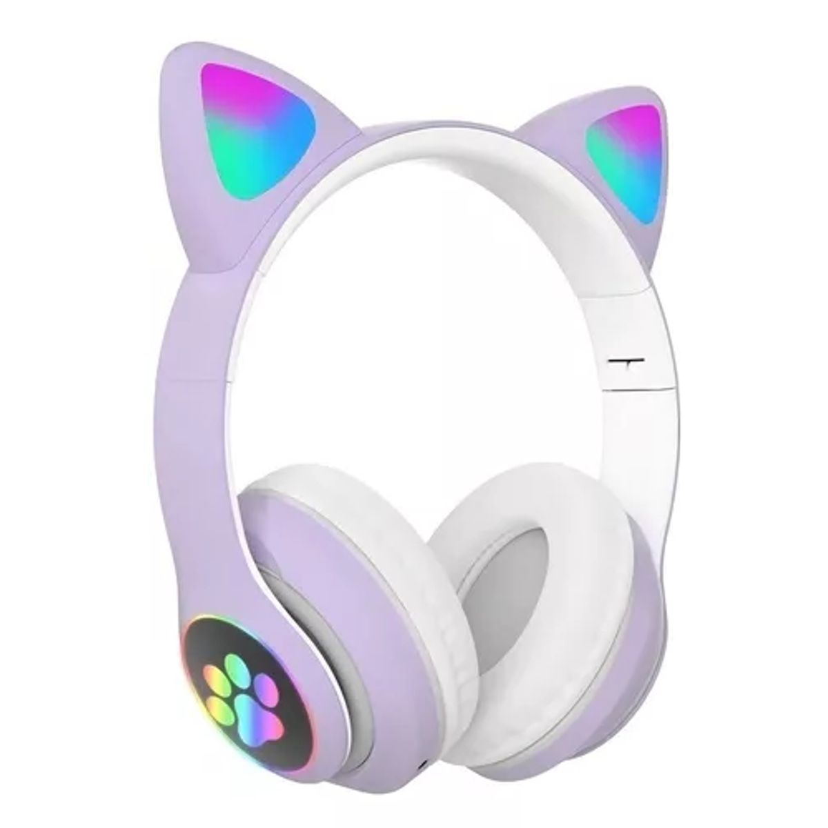GENERICO - Auriculares gamer inalámbricos CAT Gaming STN-28 morado LED