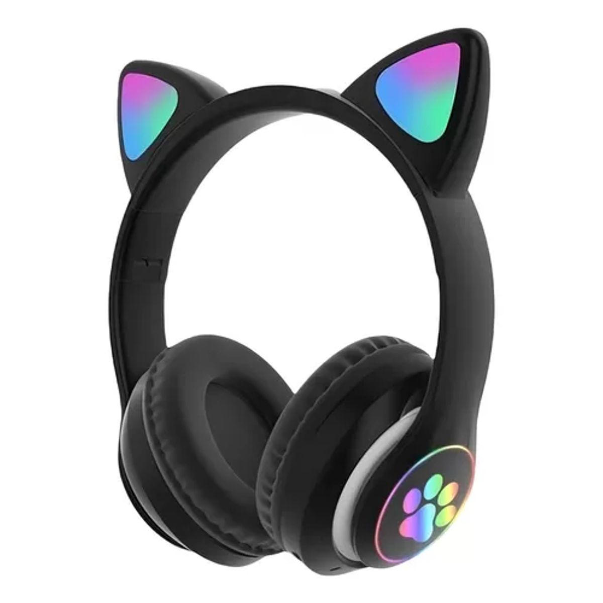 GENERICO - Auriculares gamer inalámbricos CAT Gaming STN-28 negro LED