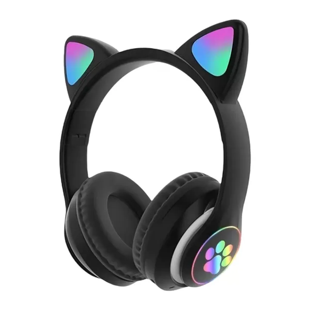 GENERICO - Auriculares gamer inalámbricos CAT Gaming STN-28 negro LED