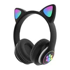GENERICO - Auriculares gamer inalámbricos CAT Gaming STN-28 negro LED