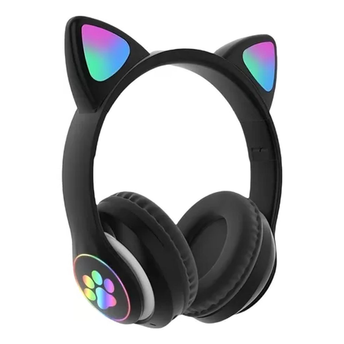 GENERICO - Auriculares gamer inalámbricos CAT Gaming STN-28 negro LED