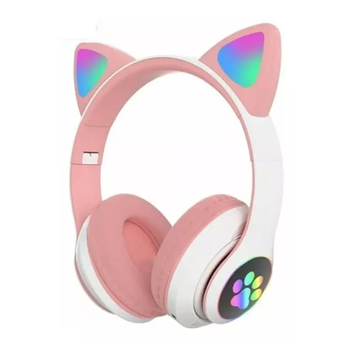 GENERICO - Auriculares gamer inalámbricos CAT Gaming STN-28 rosa LED