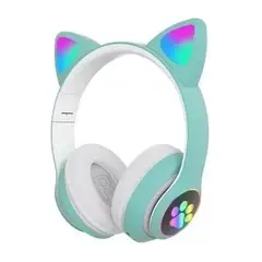 GENERICO - Auriculares gamer inalámbricos CAT Gaming STN-28 verde LED