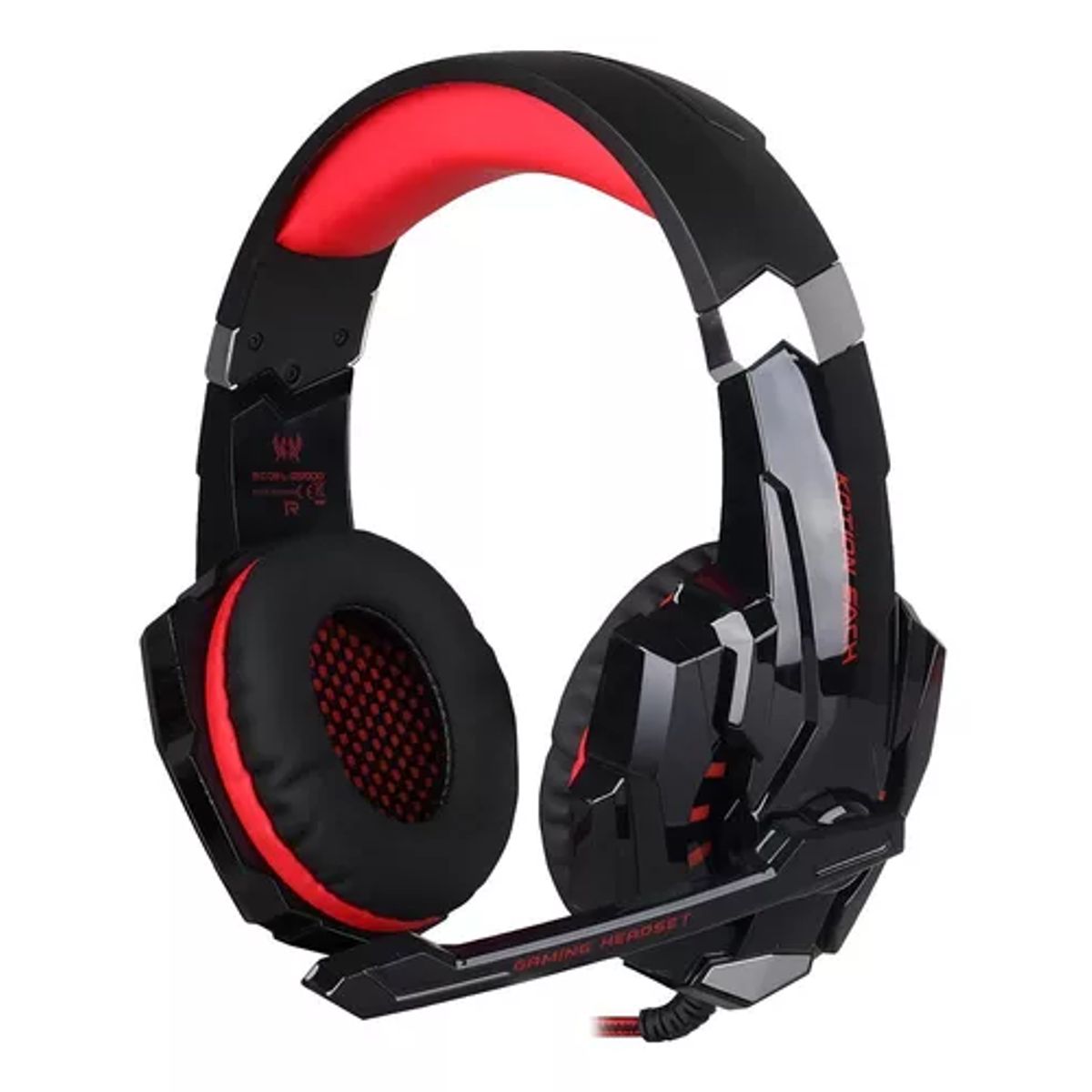 GENERICO - Auriculares gamer inalámbricos Kotion Each G9000 black y red LED