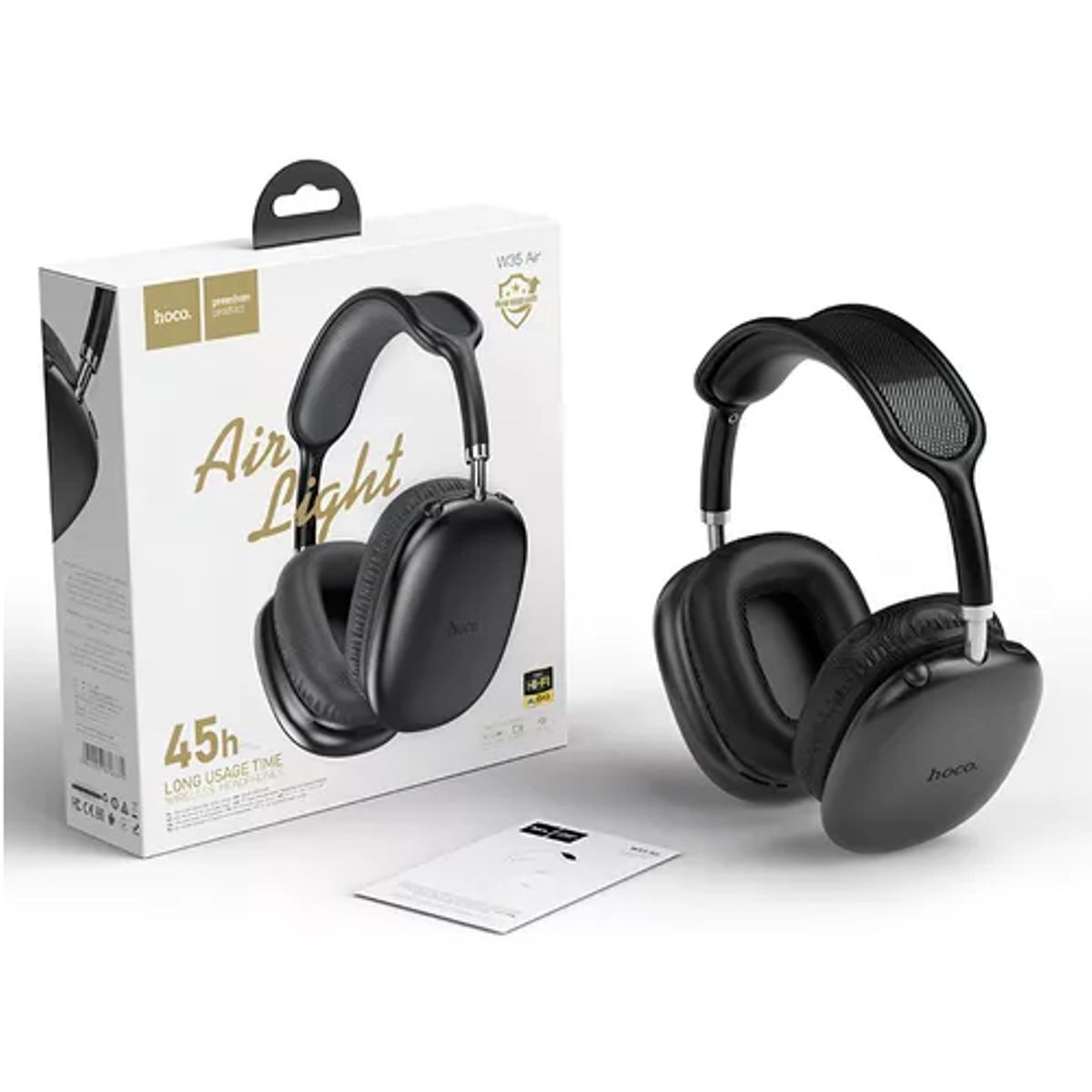 GENERICO - Audífonos Hoco W35 Air Triumph over ear Bluetooth negro