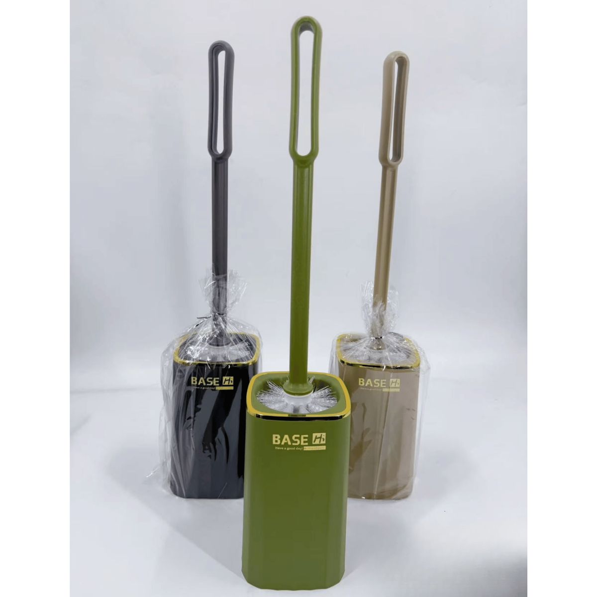 HOMESTAR - Escobilla de Baño Minimalista - Verde