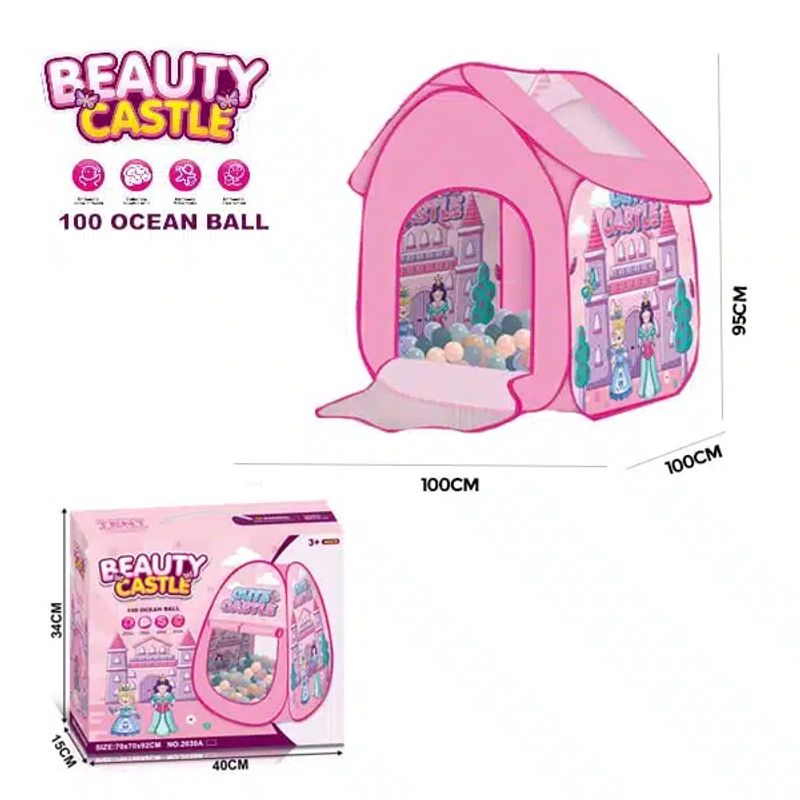 GENERICO - Carpa Infantil Piscina 100 Pelota Castillo Cute Juego Niños