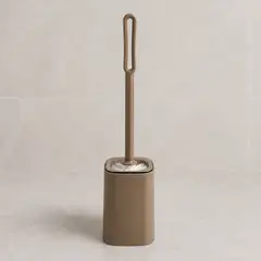 HOMESTAR - Escobilla de baño minimalista - marron