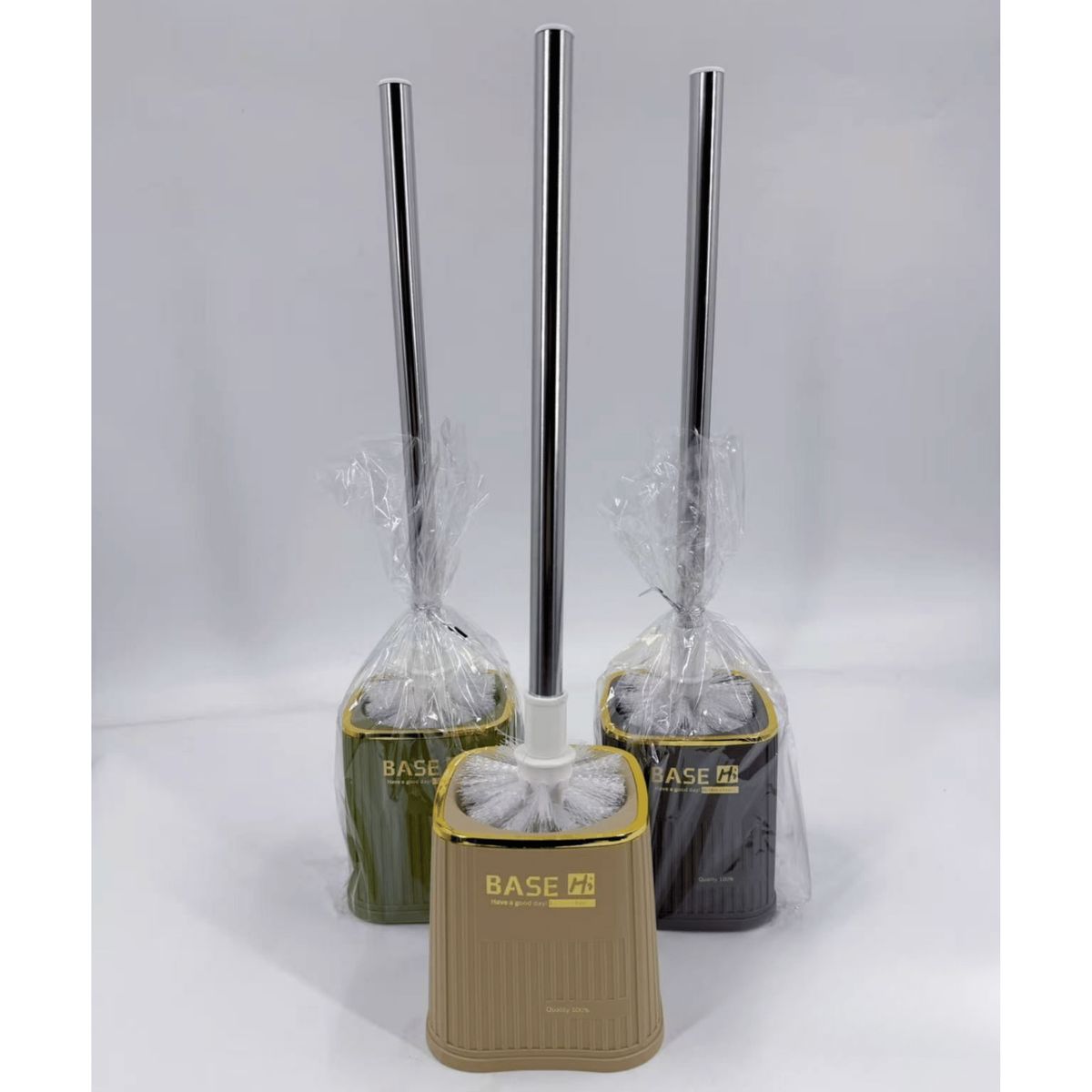 HOMESTAR - Escobilla de Baño Minimalista - Marron