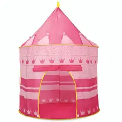GENERICO - CARPAS CASTILLOS PARA NIÑAS Y NIÑOS COLOR ROSA