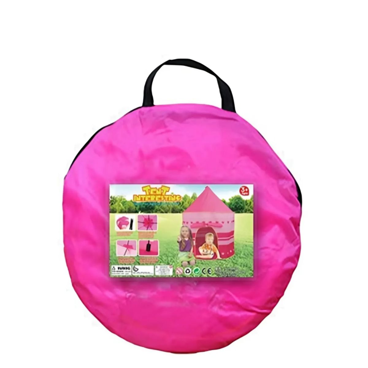 GENERICO - CARPAS CASTILLOS PARA NIÑAS Y NIÑOS COLOR ROSA