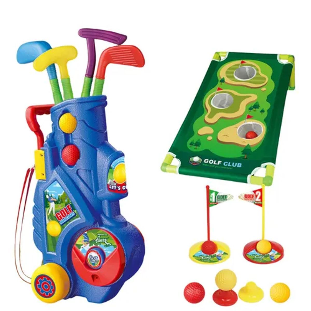 GENERICO - Juego De Minigolf 17 Piezas para Niños