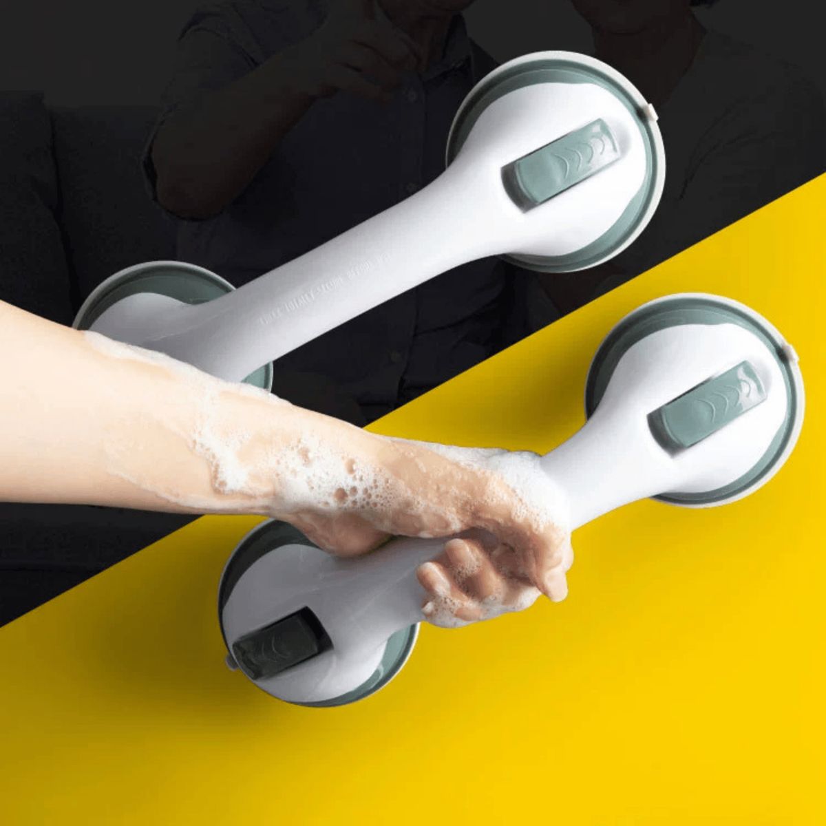 HOMESTAR - Barra de Seguridad con Succión para Baño - Antideslizante