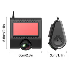 AIWA - Cámara grabadora de auto rojo con negro AW-A10VR