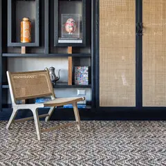 TRIBUS DEL MUNDO - Alfombra Latur Black Living Yute Café 170x240