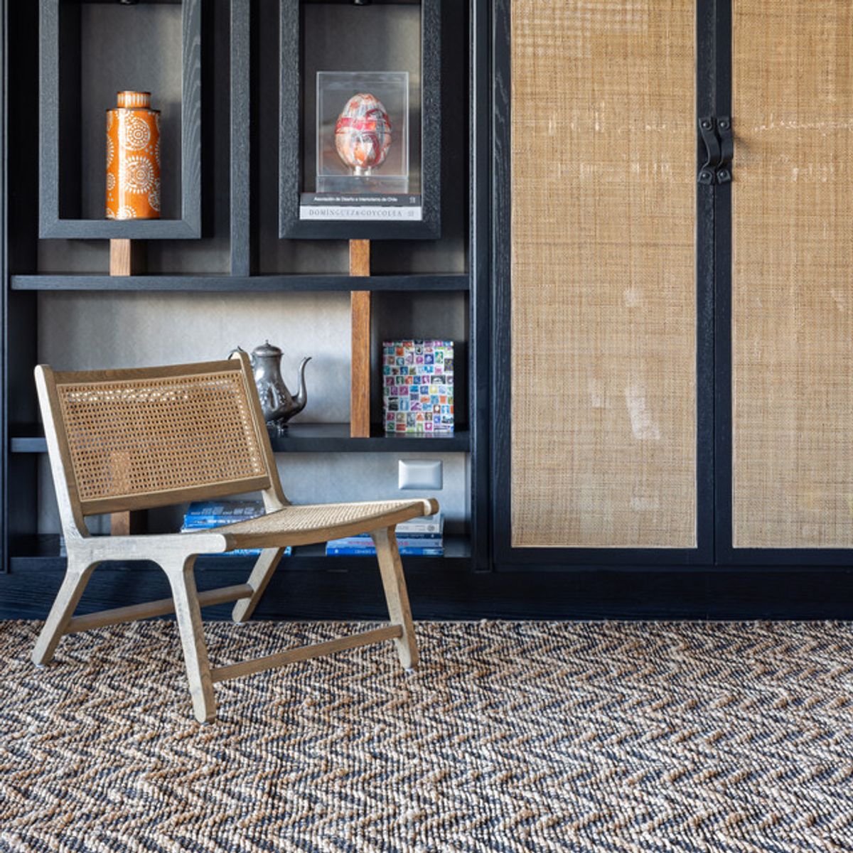 TRIBUS DEL MUNDO - Alfombra Lana Latur Black 250 x 350 cm