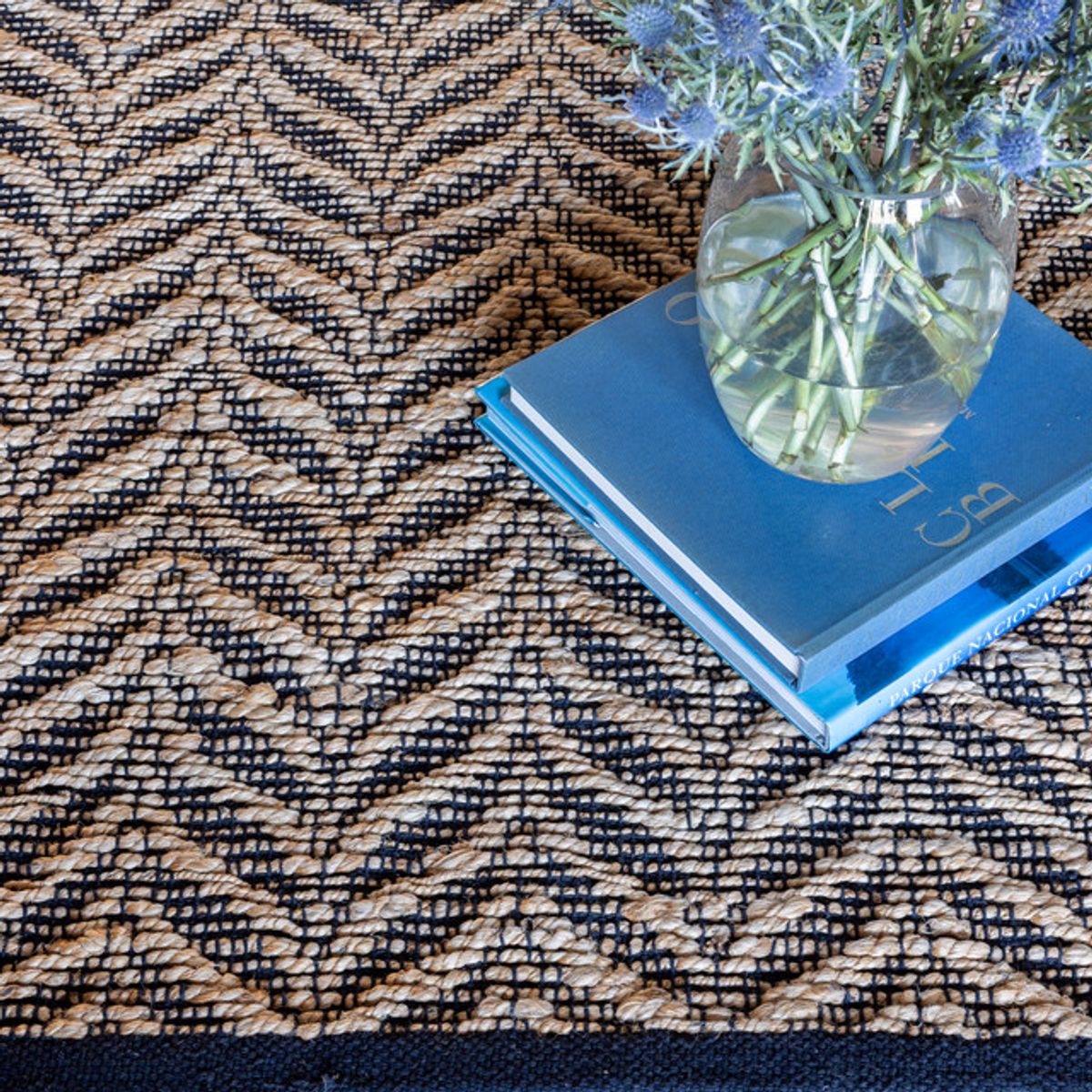 TRIBUS DEL MUNDO - Alfombra Lana Latur Black 250 x 350 cm