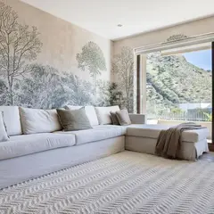 TRIBUS DEL MUNDO - Alfombra Latur White Dormitorio Lana Blanco 200x300