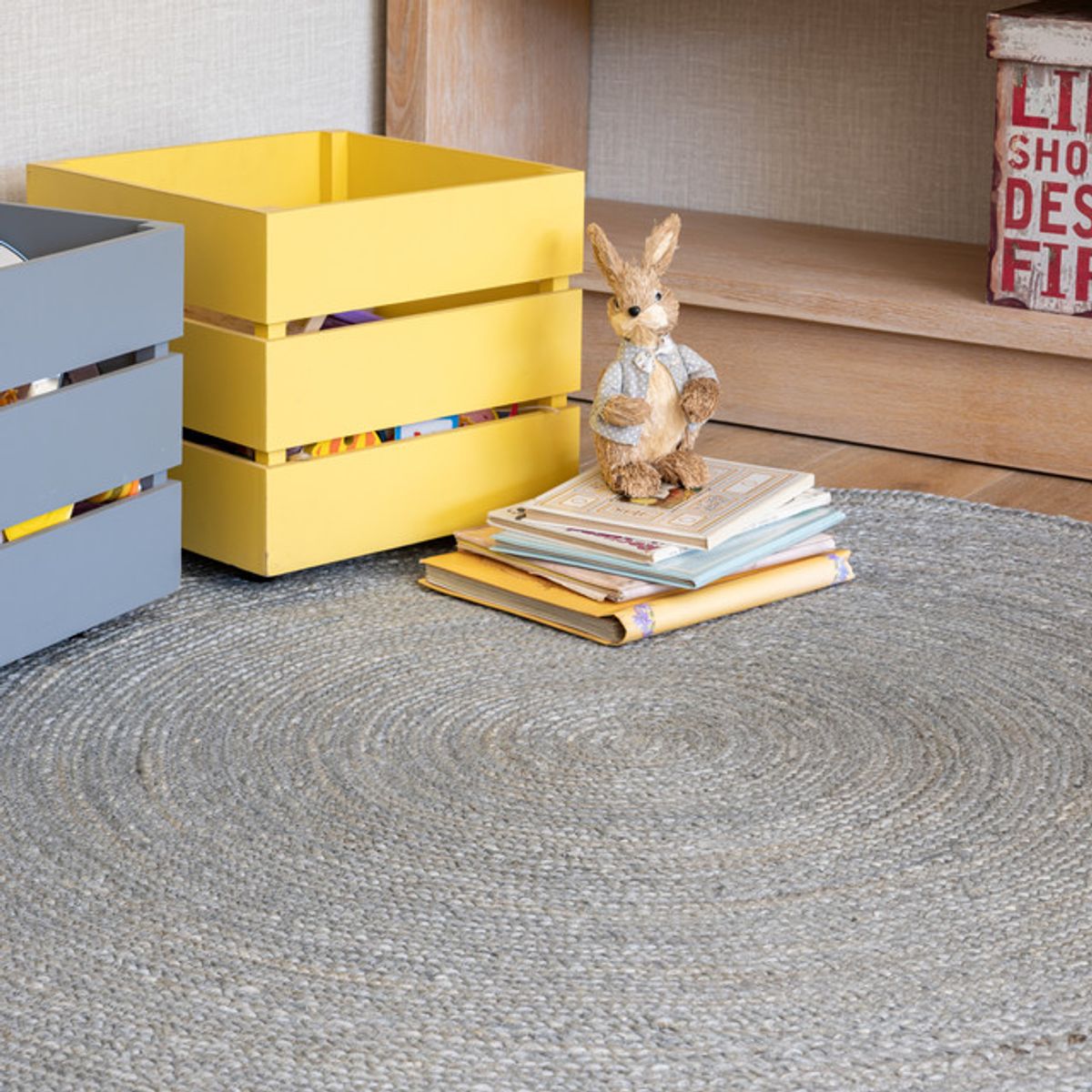 TRIBUS DEL MUNDO - Alfombra Yute Panaji Silver 150 cm