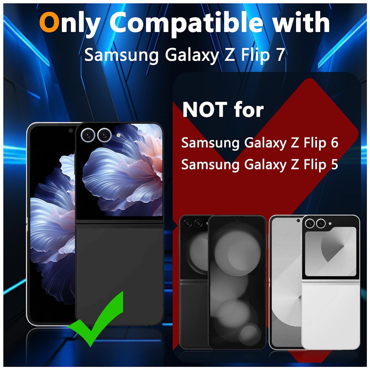 GENERICO - Protector De Lentes Para Cámara Samsung Z Flip 7