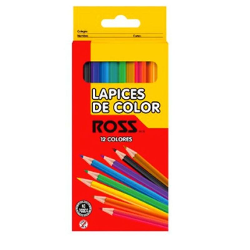 GENERICO - Lapices de Color 12 Unidades Ross