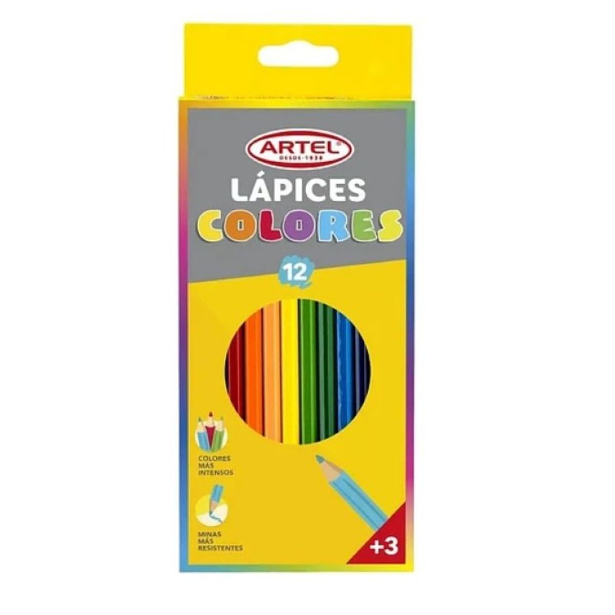 ARTEL - Lapices de Color 12 Unidades Artel