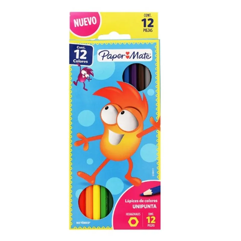 PAPER MATE - Lapices de Colores Punta Redonda