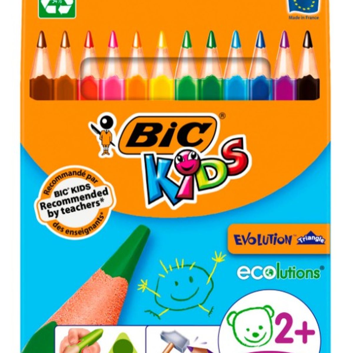 GENERICO - Lapices de Colores Punta Triangulo BIC