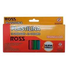 GENERICO - Plasticina 12 Unidades 12 Colores Triangular