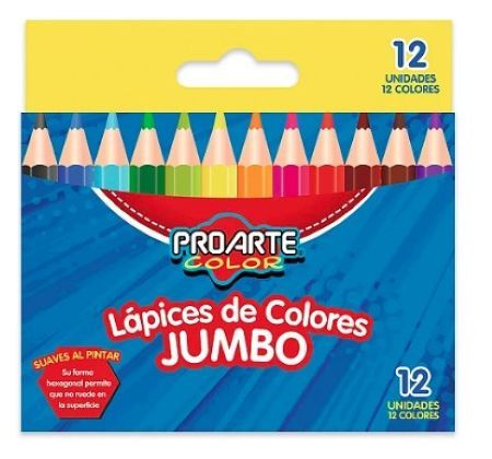 PROARTE Lapices de Color 12 Unidades Jumbo ProArte | falabella.com