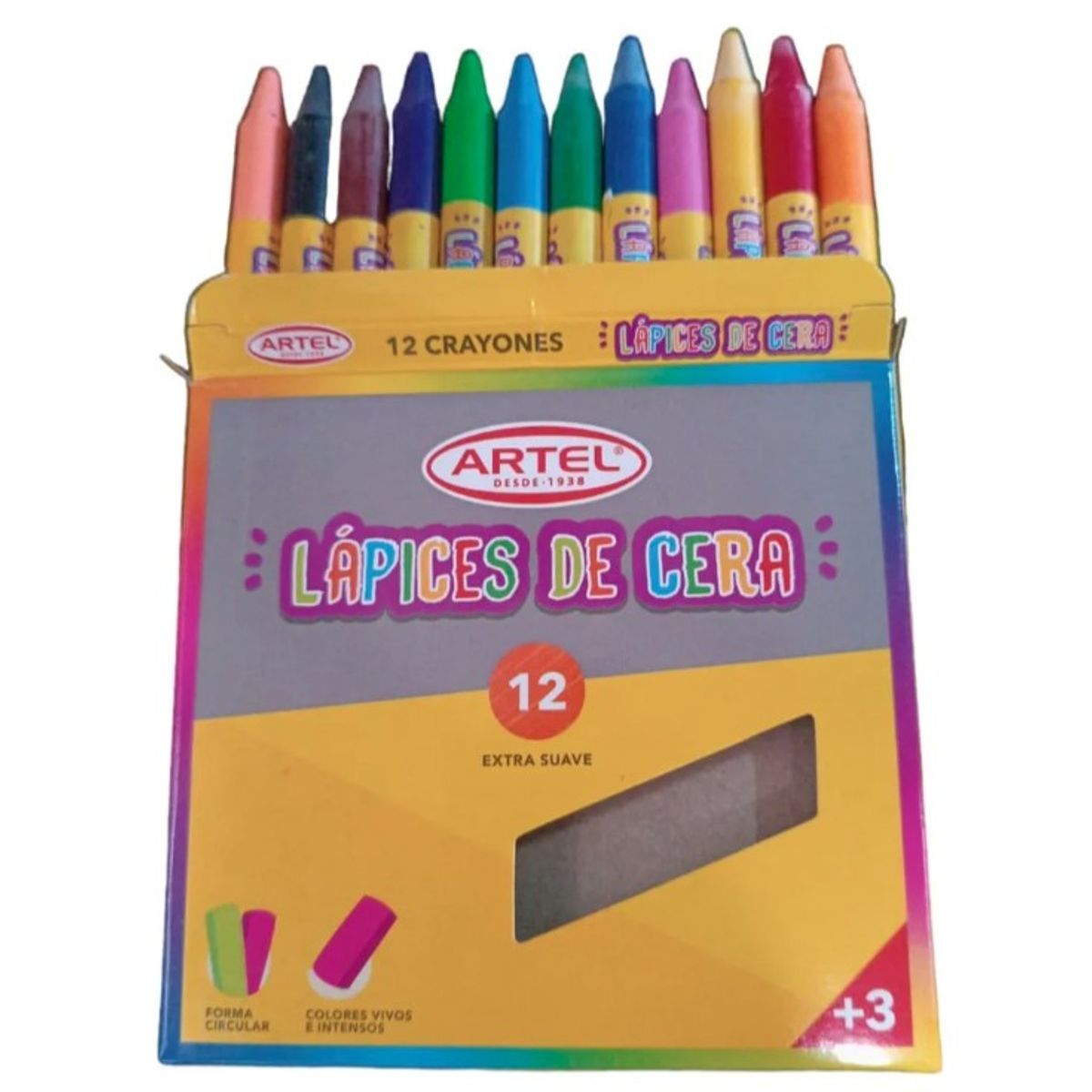 ARTEL - Lapices de Cera 12 Unidades