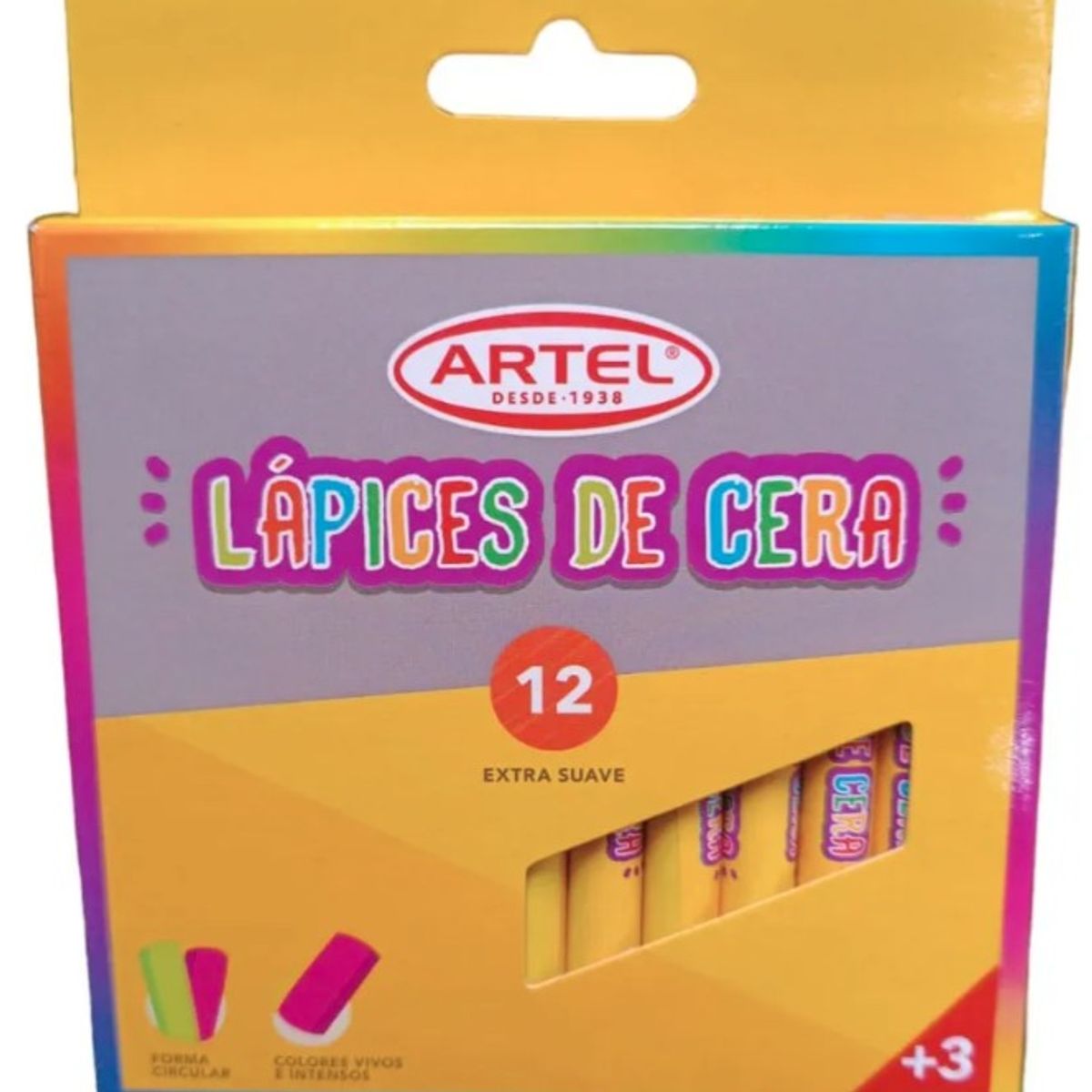 ARTEL - Lapices de Cera 12 Unidades