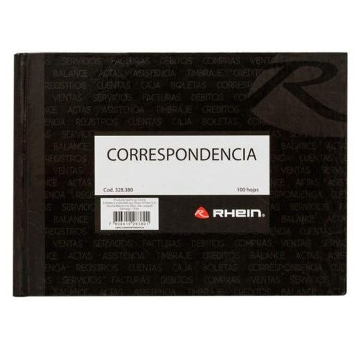 RHEIN - Libreta Correspondencia 100 Hojas RHEIN
