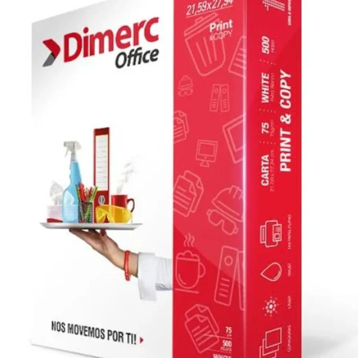 Dimerc - Resma Papel Tipo Carta Dimerc - 500 Hojas - 75 gr