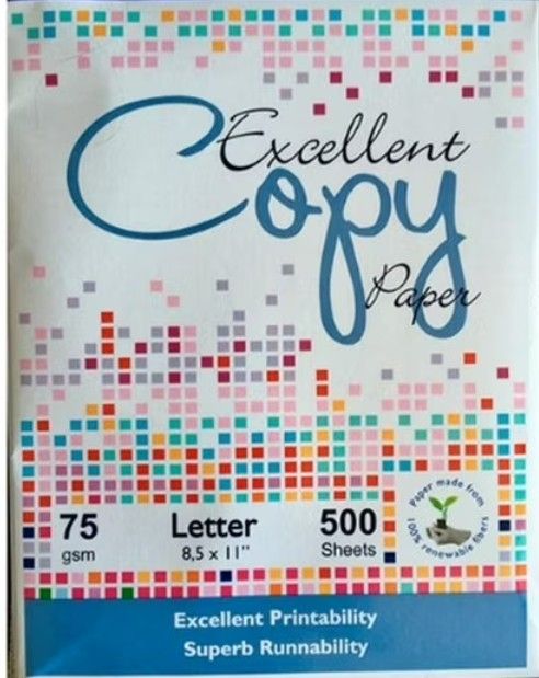 GENERICO Resma Papel Excellent Copy Carta- 500 Hojas - 75 gr ...