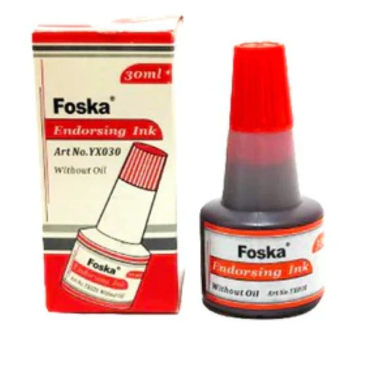 FOSKA - Tinta para Sellos Roja