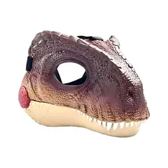 GENERICO - Juguete Máscara disfraz infantil de Dinosaurio CAFÉ