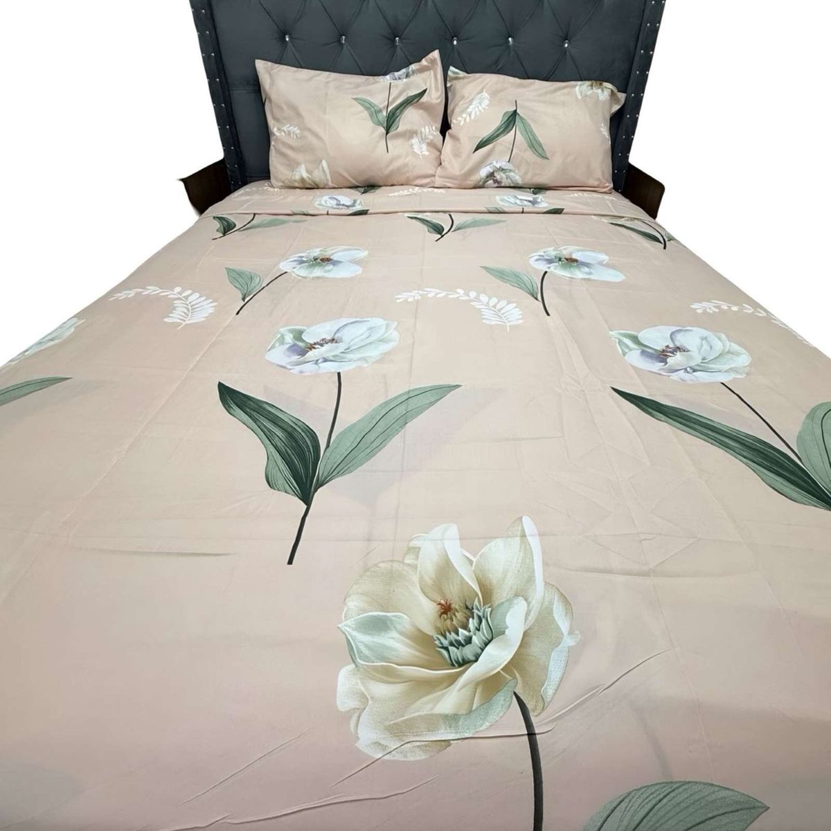 GENERICO - SABANA DE GÉNERO 2 PLAZAS ROSADO FLORES