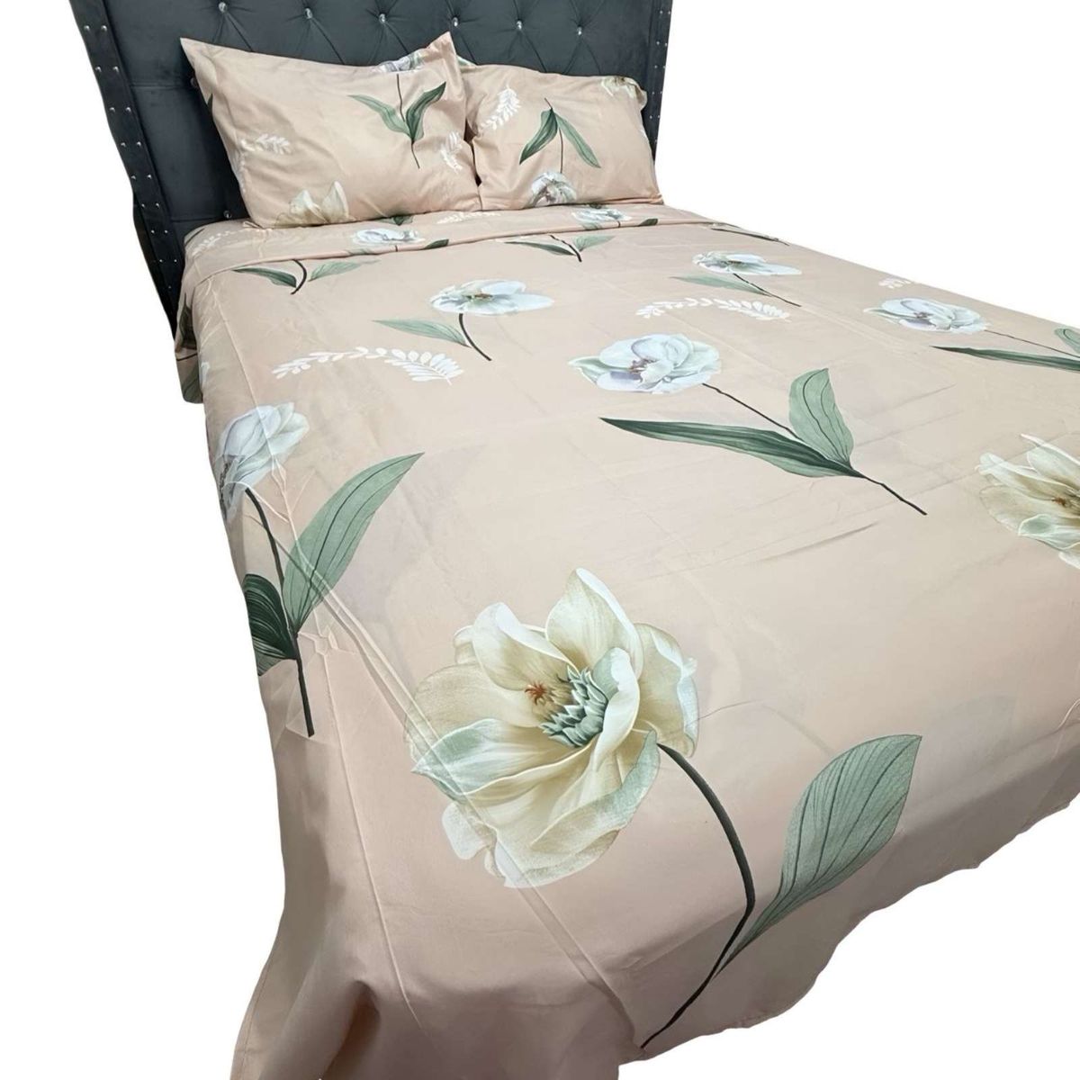 GENERICO - SABANA DE GÉNERO 2 PLAZAS ROSADO FLORES