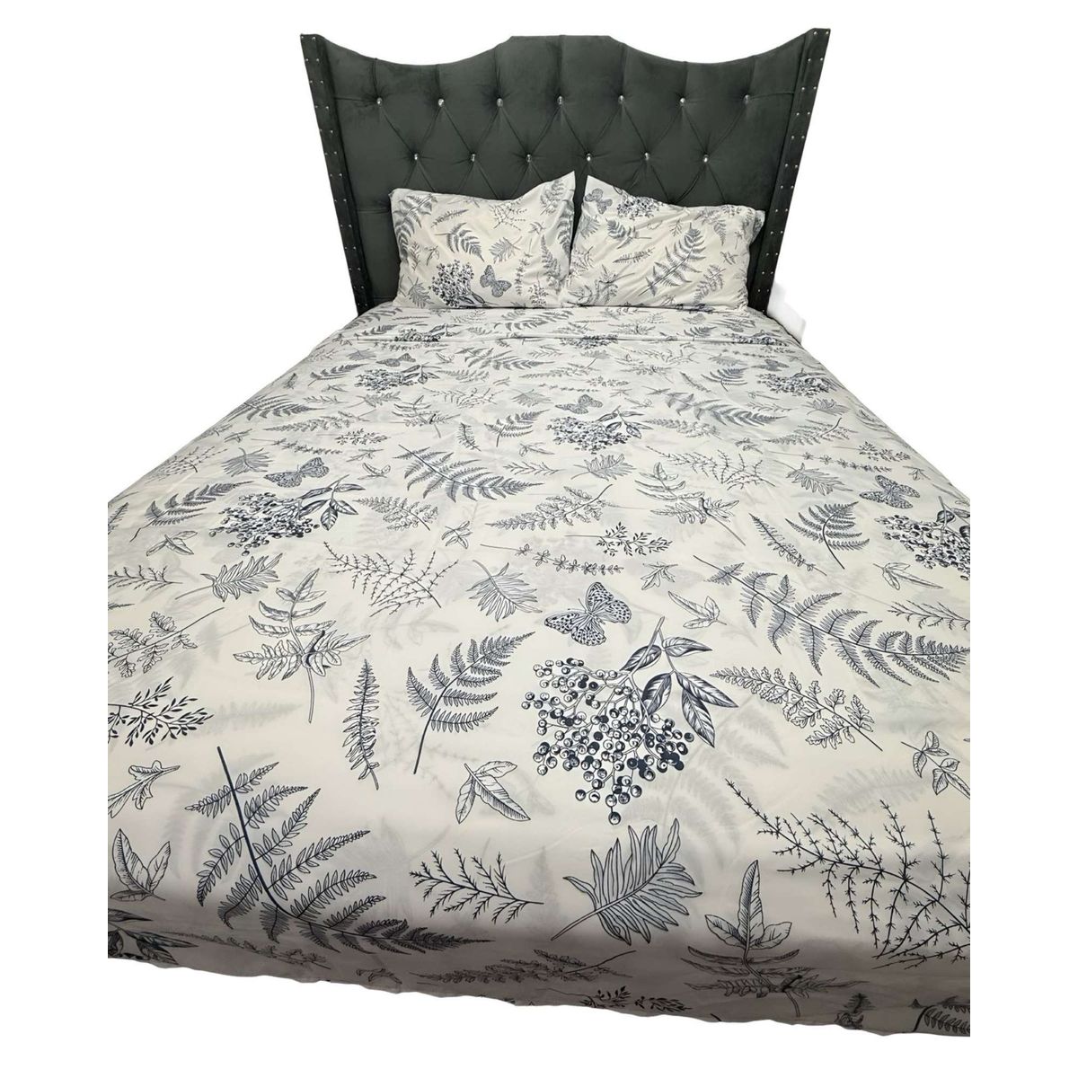 GENERICO - JUEGO DE SABANAS DE GÉNERO KING HOJAS