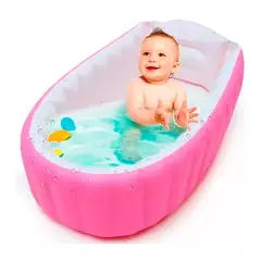 IRM - Tina Inflable Portátil Para bebé Bañera de Niña Rosada